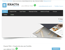 Tablet Screenshot of exactaweb.com.br